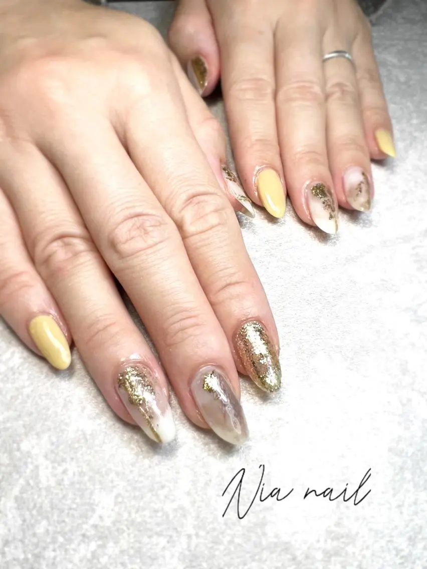 ロング Nia nail Fukuharaのネイルデザイン