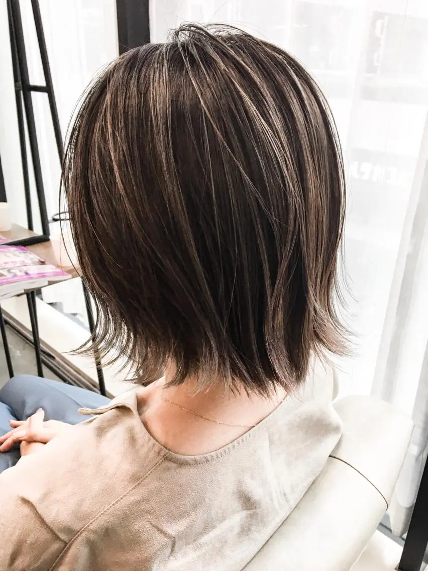 ショート カラー ヘアカラー トリートメント 中田 敏明のヘアスタイル