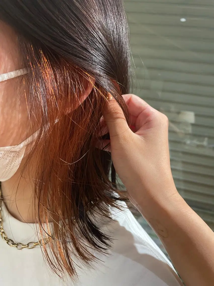 カラー ブリーチ 川田 愛美のヘアスタイル