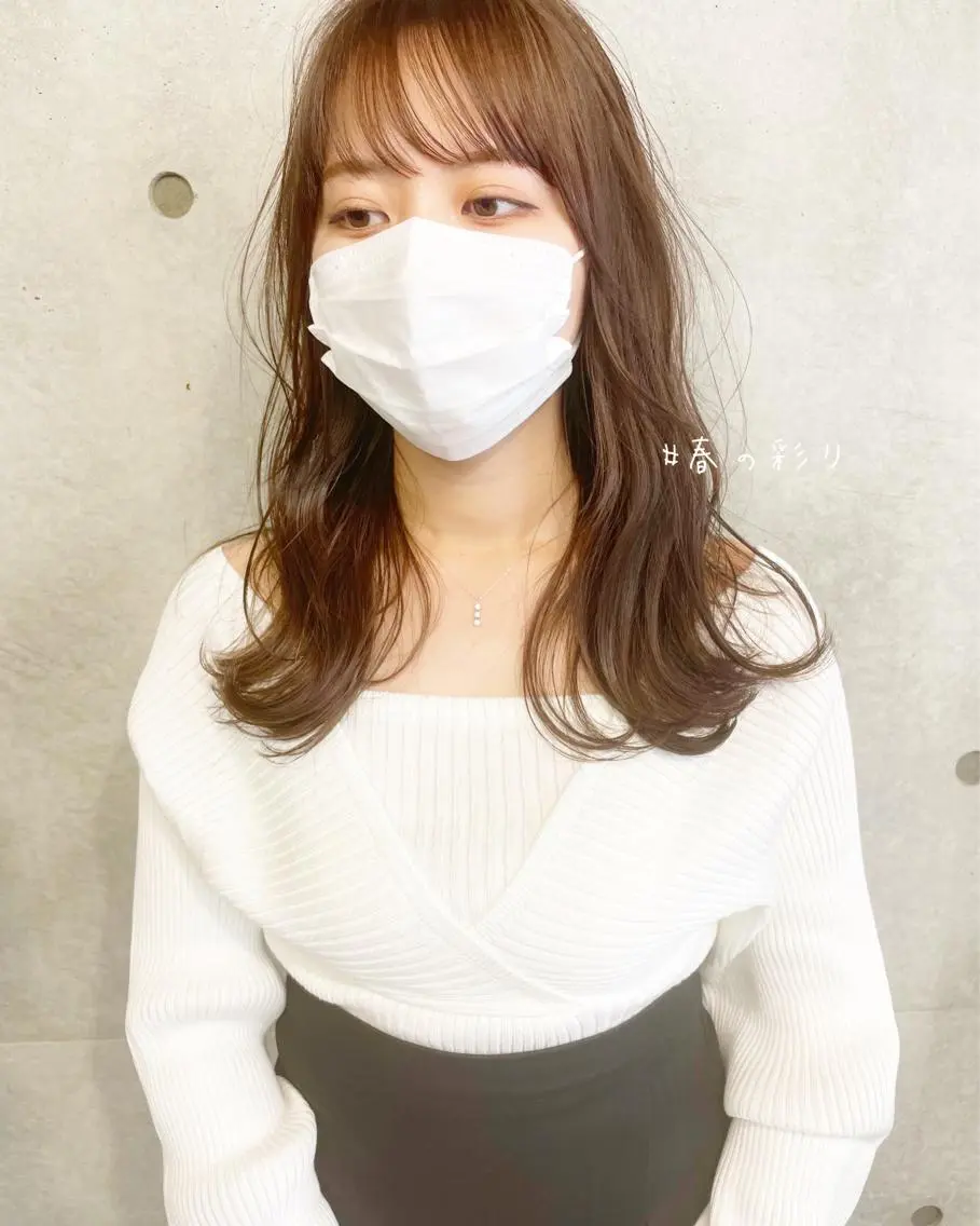 セミロング カット ヘアカラー トリートメント 山谷 裕紀のヘアスタイル