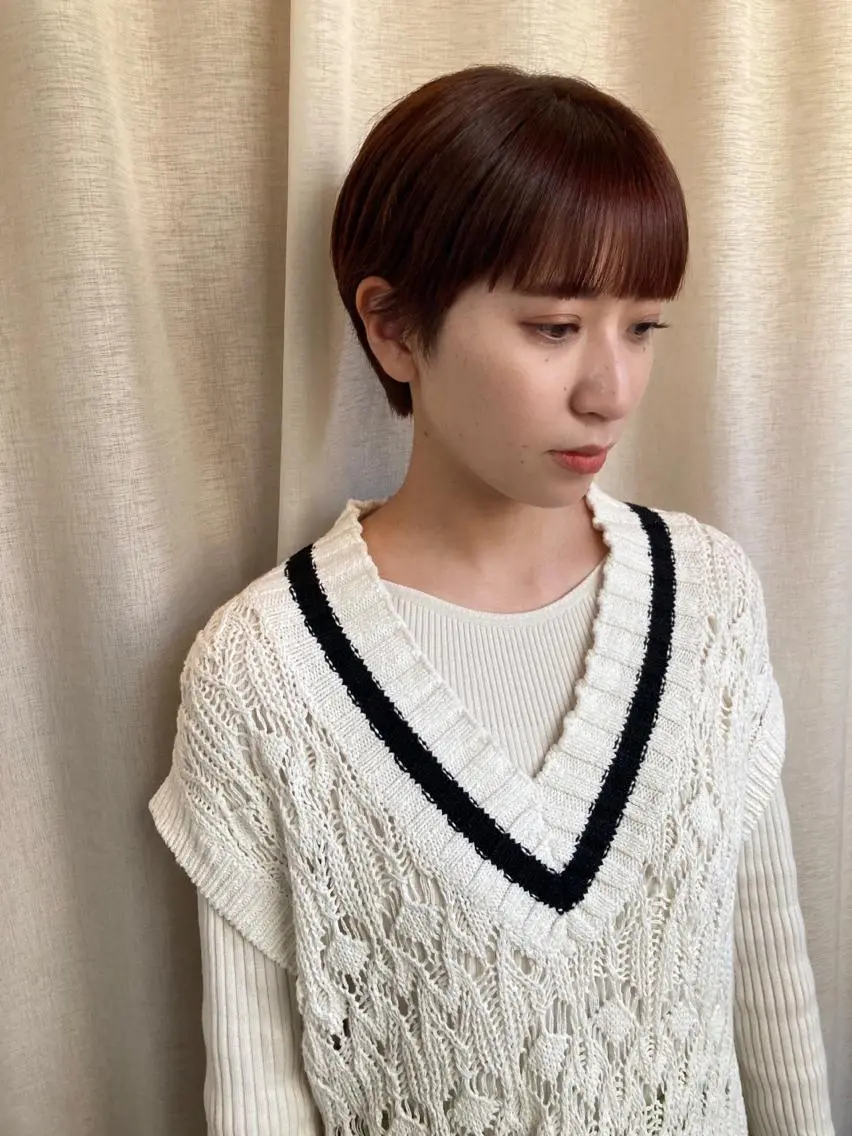 ショート カワサキ カエデのヘアスタイル