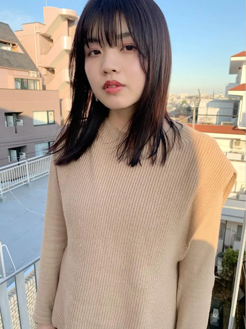ロング カラー ロング カット 榑松 恵里のヘアスタイル