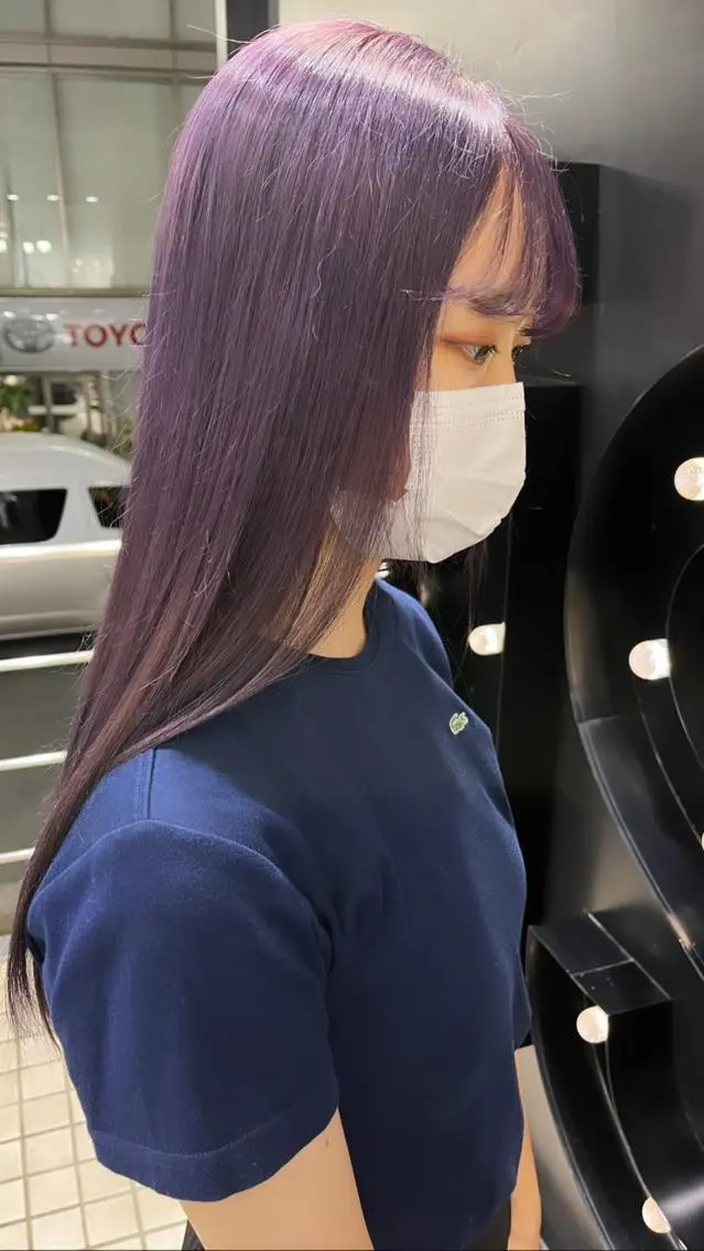 カラー ベージュカラー ブリーチ ケアブリーチ ダブルカラー イヤリングカラー カットパーマ 🌀あさみのヘアスタイル