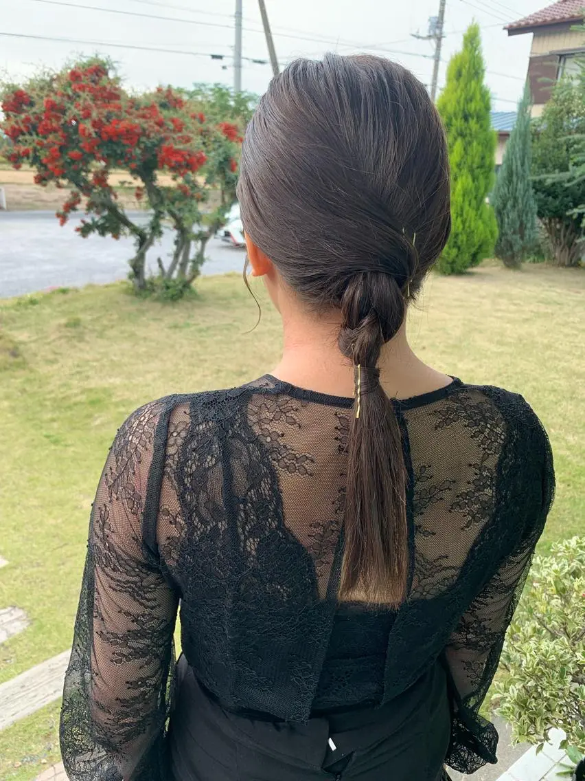 セミロング ヘアセット 佐藤 美咲のヘアスタイル