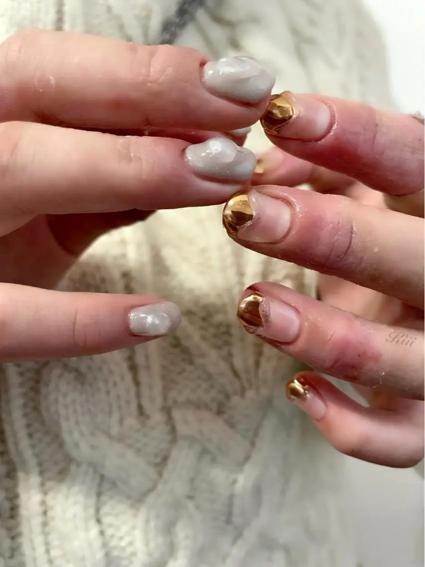 ネイル ハンドネイル フットネイル kiii.__ ✴︎*のネイルデザイン