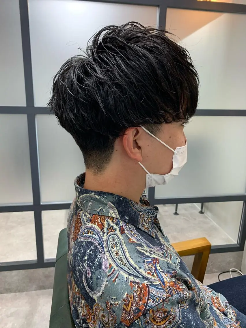 ショート パーマ メンズ カット 【S.BROOM】 店長　西川徹のヘアスタイル