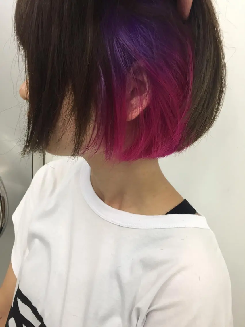 ショート カラー デザインカラー 岩崎 裕司のヘアスタイル