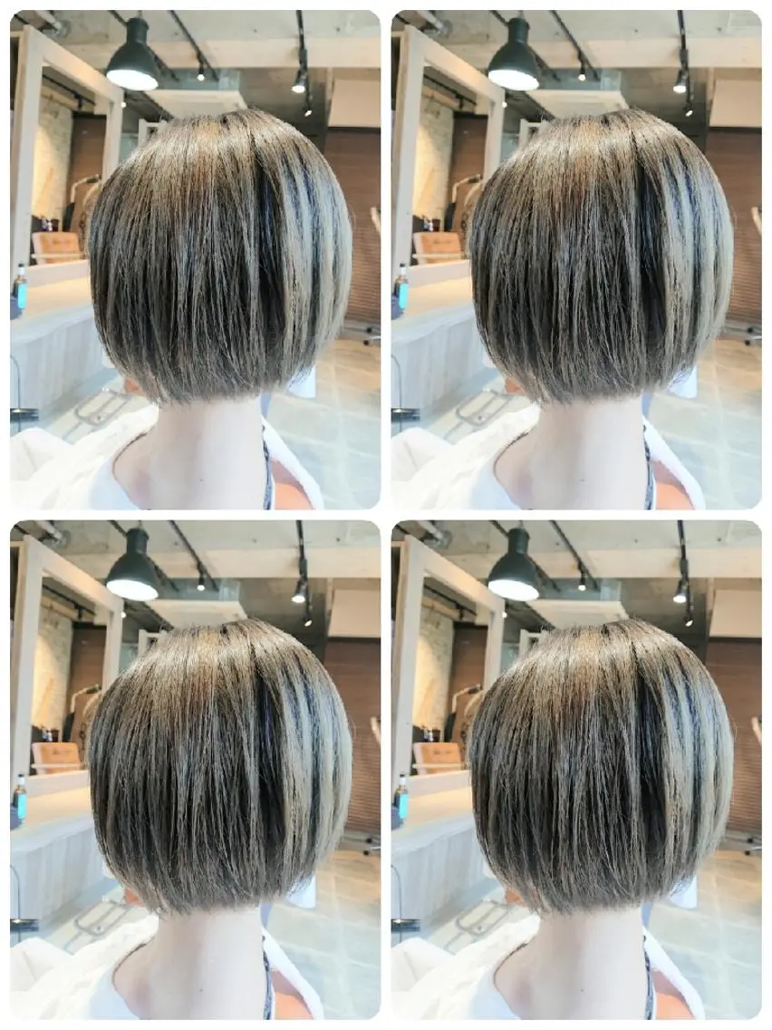 ショート カット ヘアカラー トリートメント alushe 岡 陽子のヘアスタイル