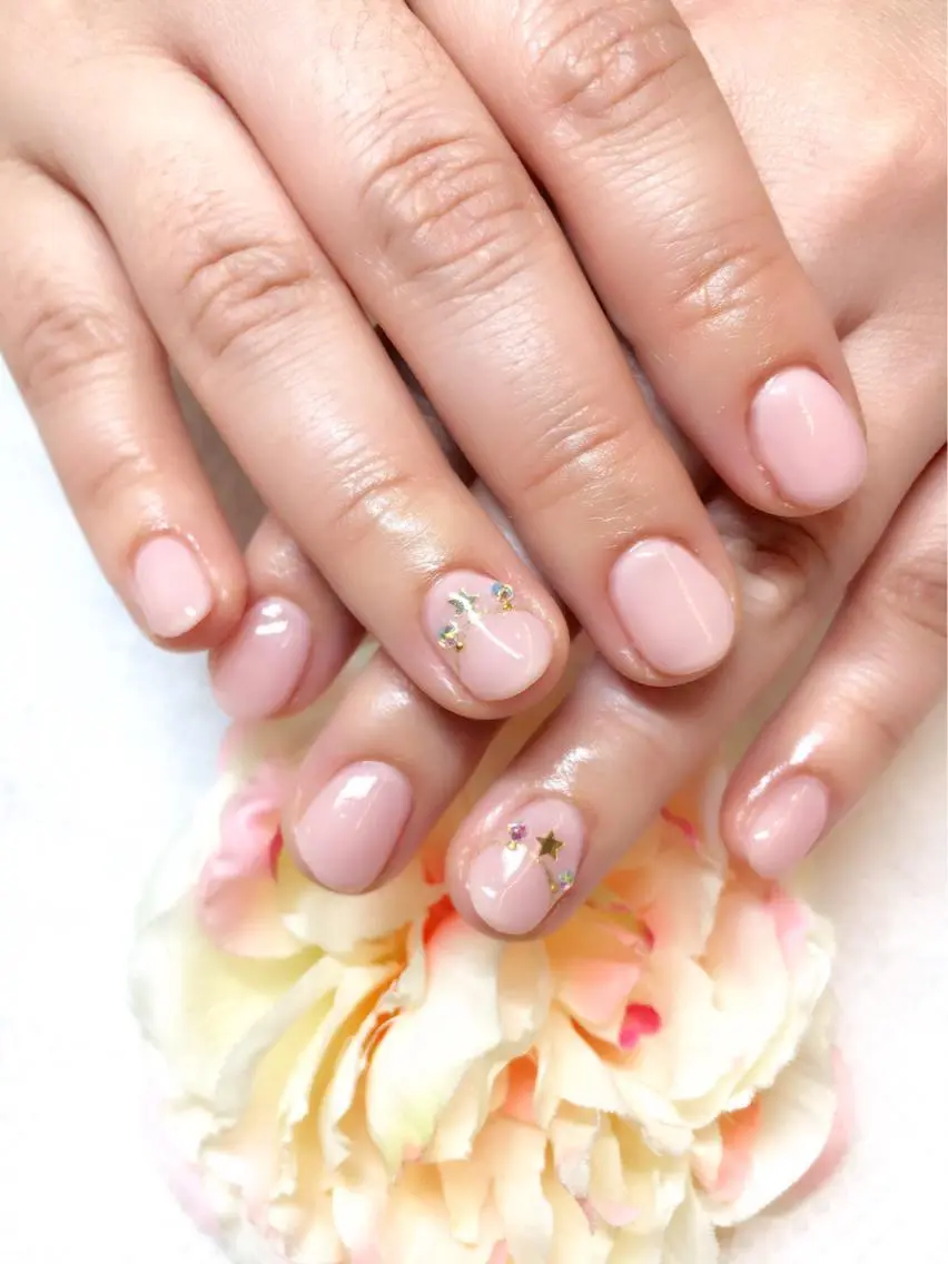 ネイル フットネイル ジェルネイル ミラーネイル パラジェル 春ネイル clover nailのネイルデザイン