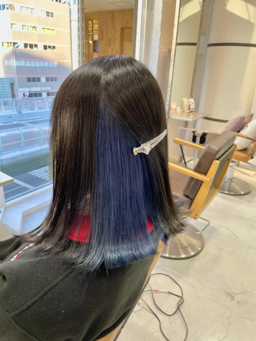 ミディアム カラー ブリーチ ケアブリーチ シルバー ヘアカラー 大阪韓国ヘア 🦋RINKAのヘアスタイル