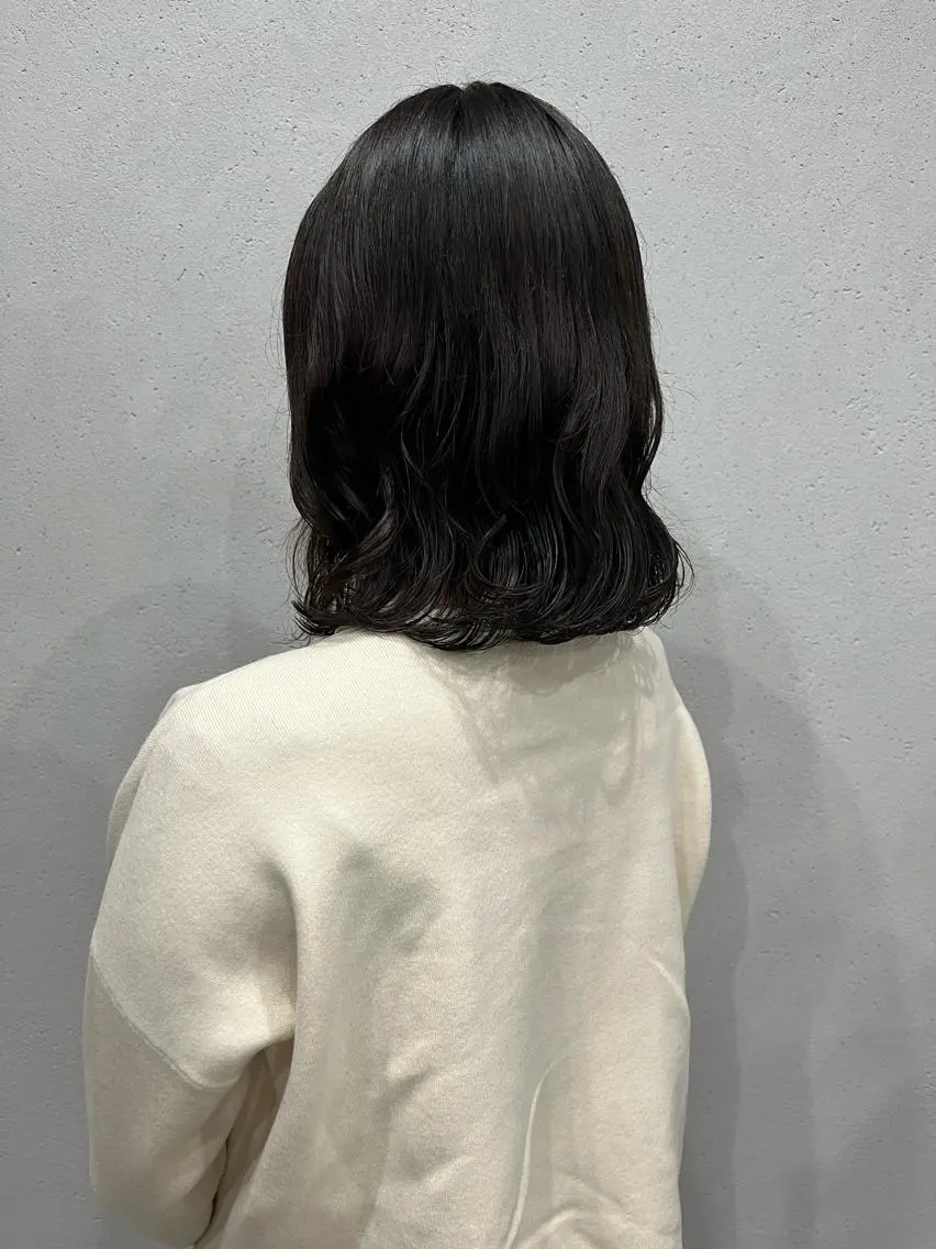 ミディアム パーマ カット パーマ ロングパーマ木村 ボブパーマのヘアスタイル