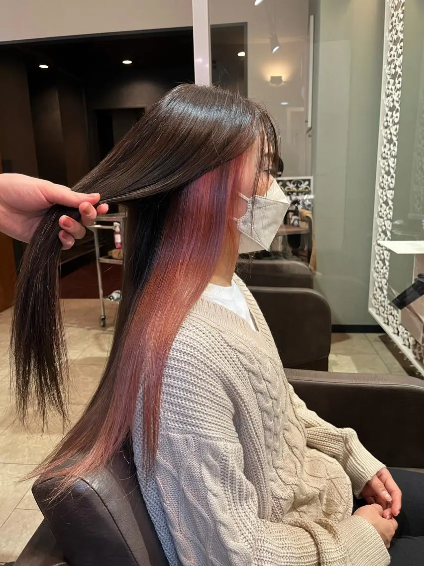 ロング カラー 髪質改善・縮毛矯正 特化・ユウシンのヘアスタイル