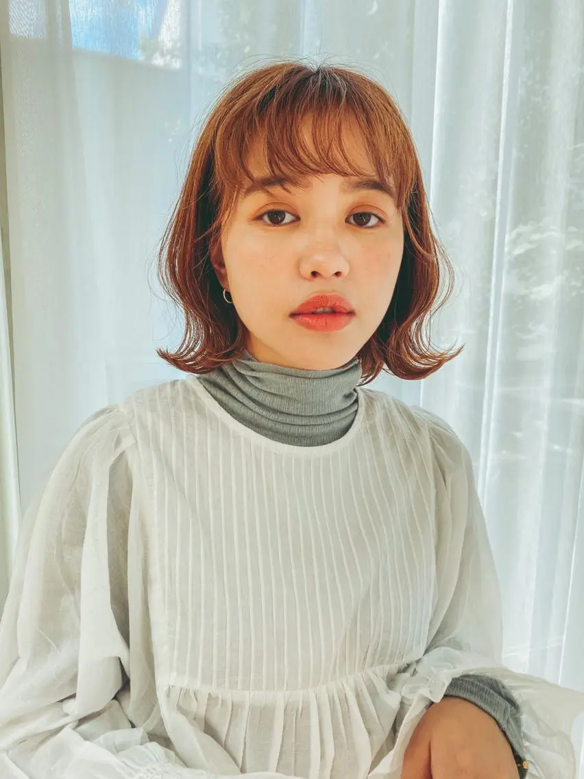 ミディアム カラー 五十嵐ゆり 美髪カラー 武蔵小杉のヘアスタイル