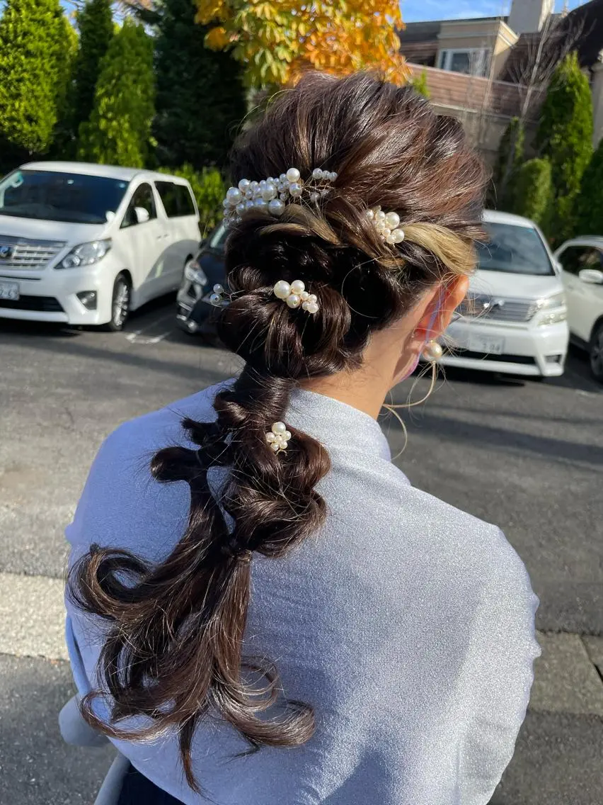 ヘアアレンジ オノ アカネのヘアスタイル