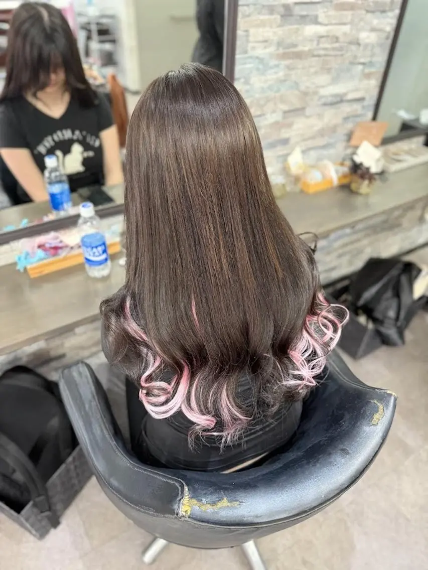 ロング エクステ 💎エクステ× 🩵カラーBIZEのヘアスタイル