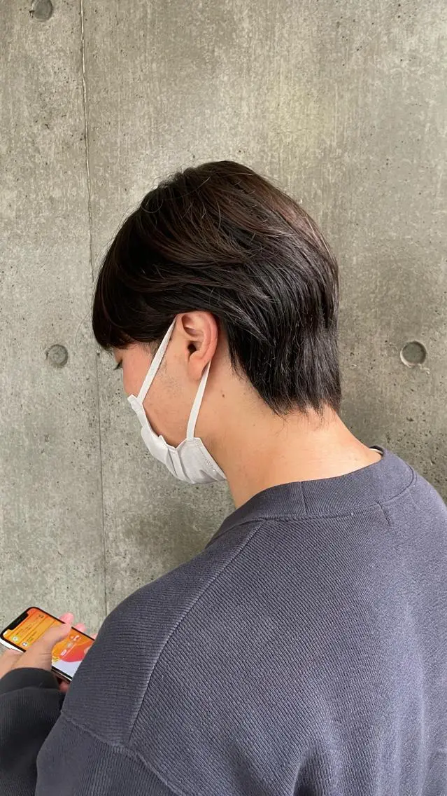パーマ メンズ もりたみかこ 美容師お休み中のヘアスタイル