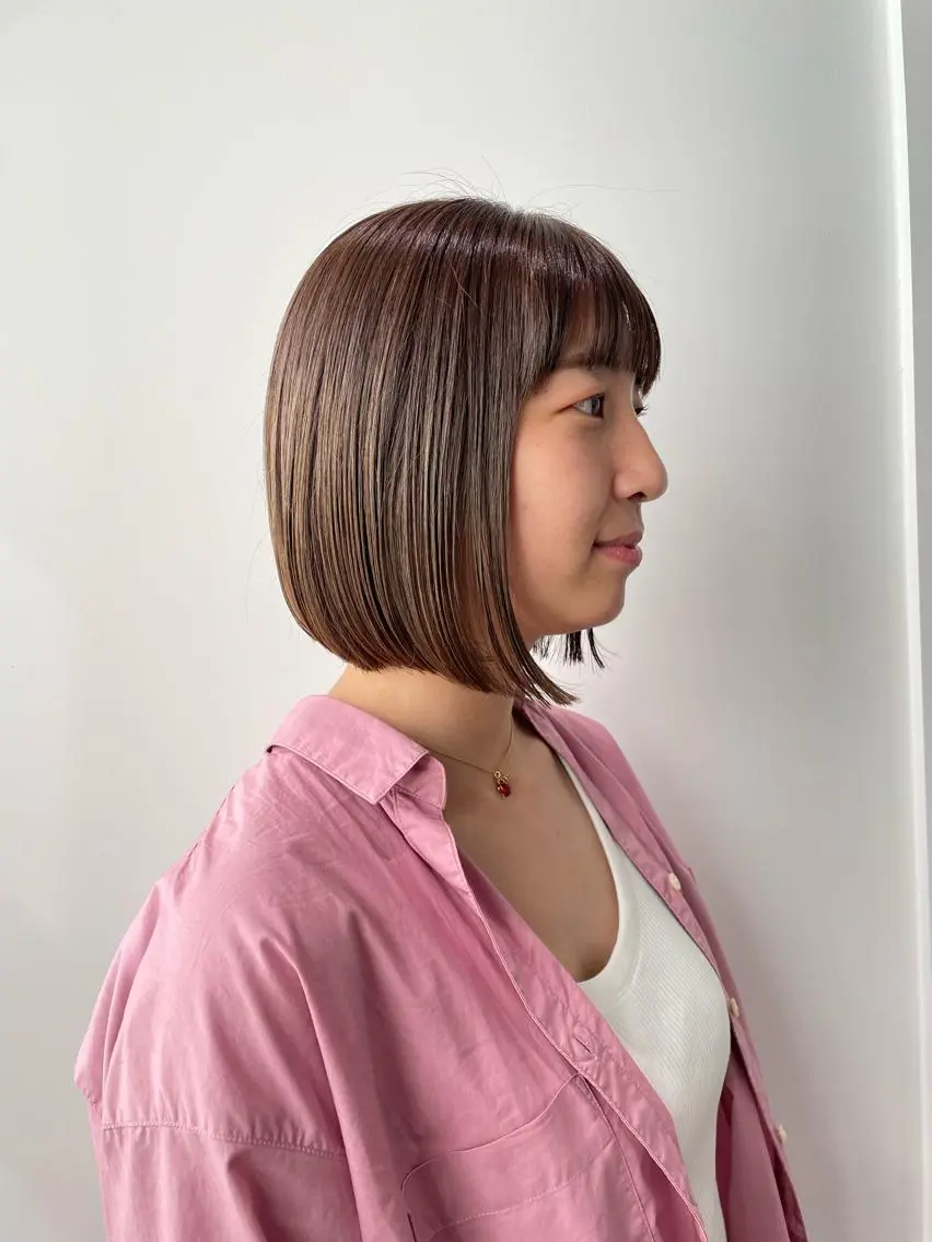 ショート カラー カット ヘアカラー トリートメント miu. ボブ/半個室サロンのヘアスタイル