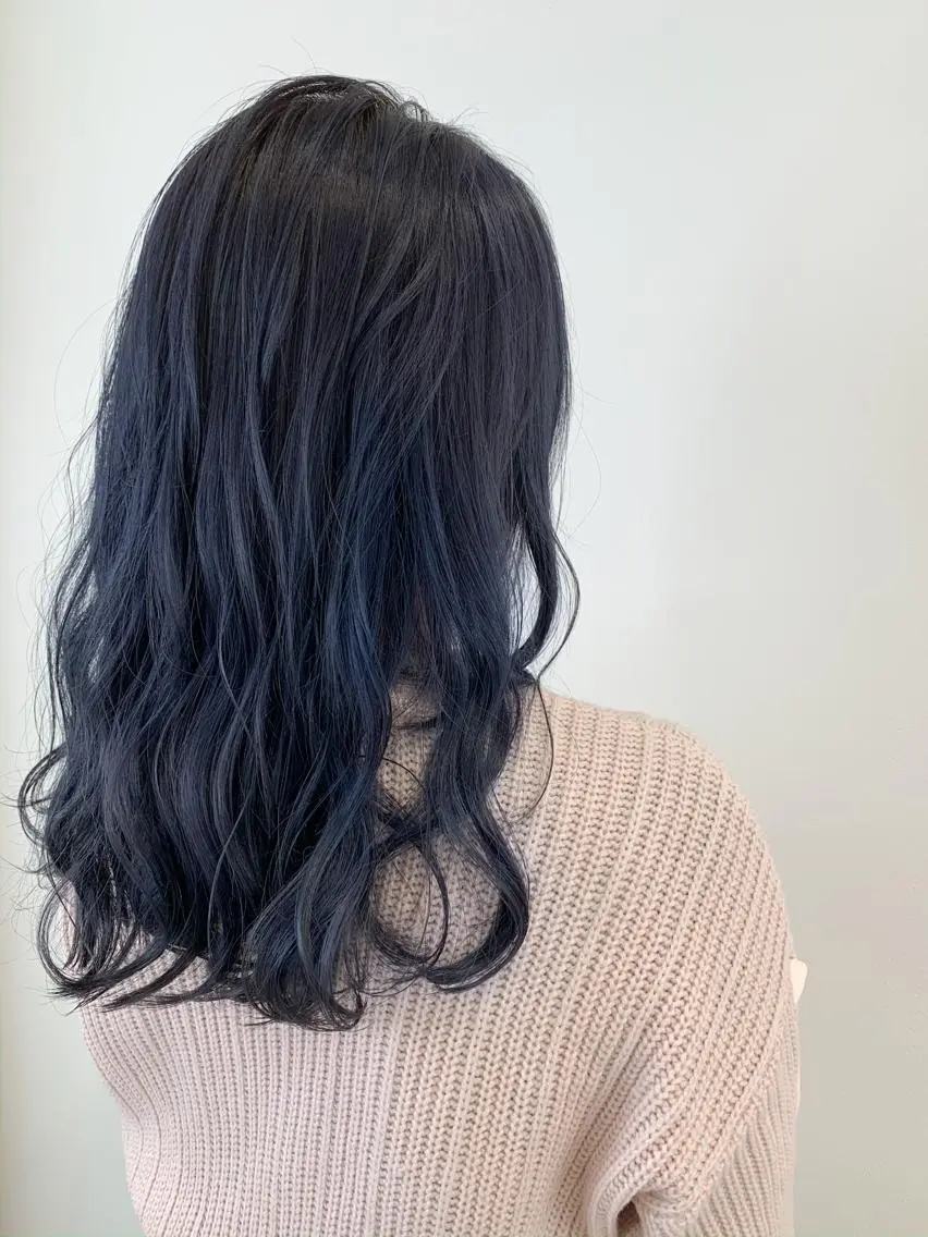 ロング カラー ブルーカラー ブルージュ 髪質改善特化 サロン✨代表HIROのヘアスタイル