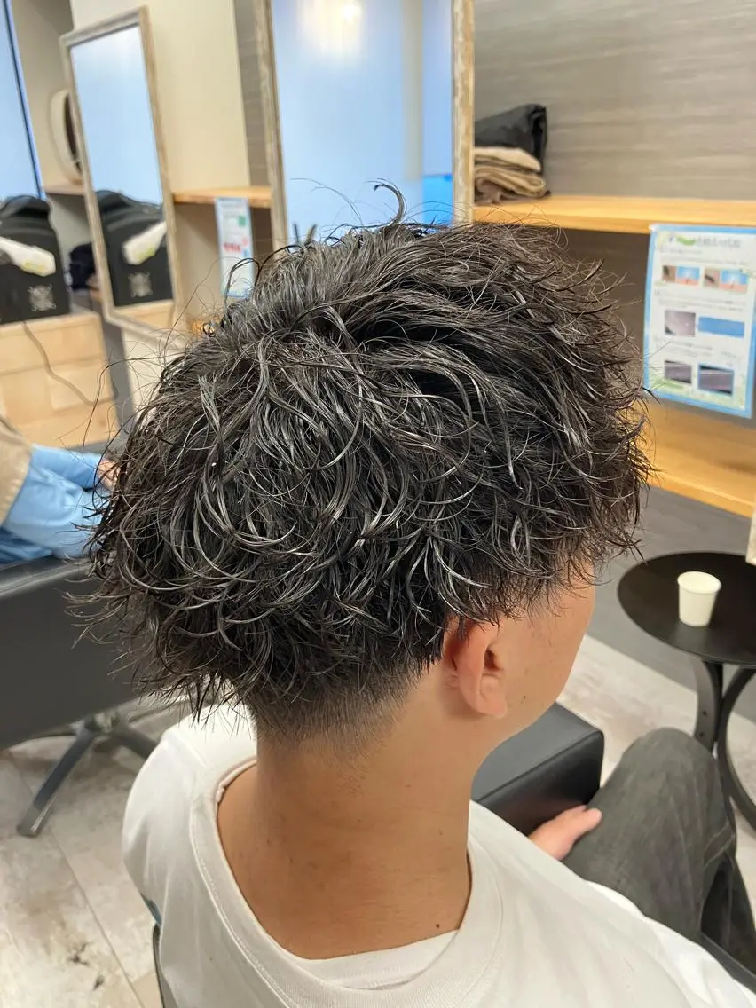 パーマ メンズ カット パーマ メンズ特化/パーマ/ フェードWATARUのヘアスタイル