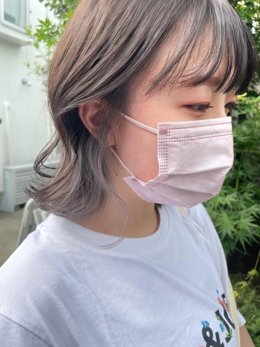 ショート カラー ヘアカラー トリートメント 顔周りカット 【オノザワリョウ】のヘアスタイル
