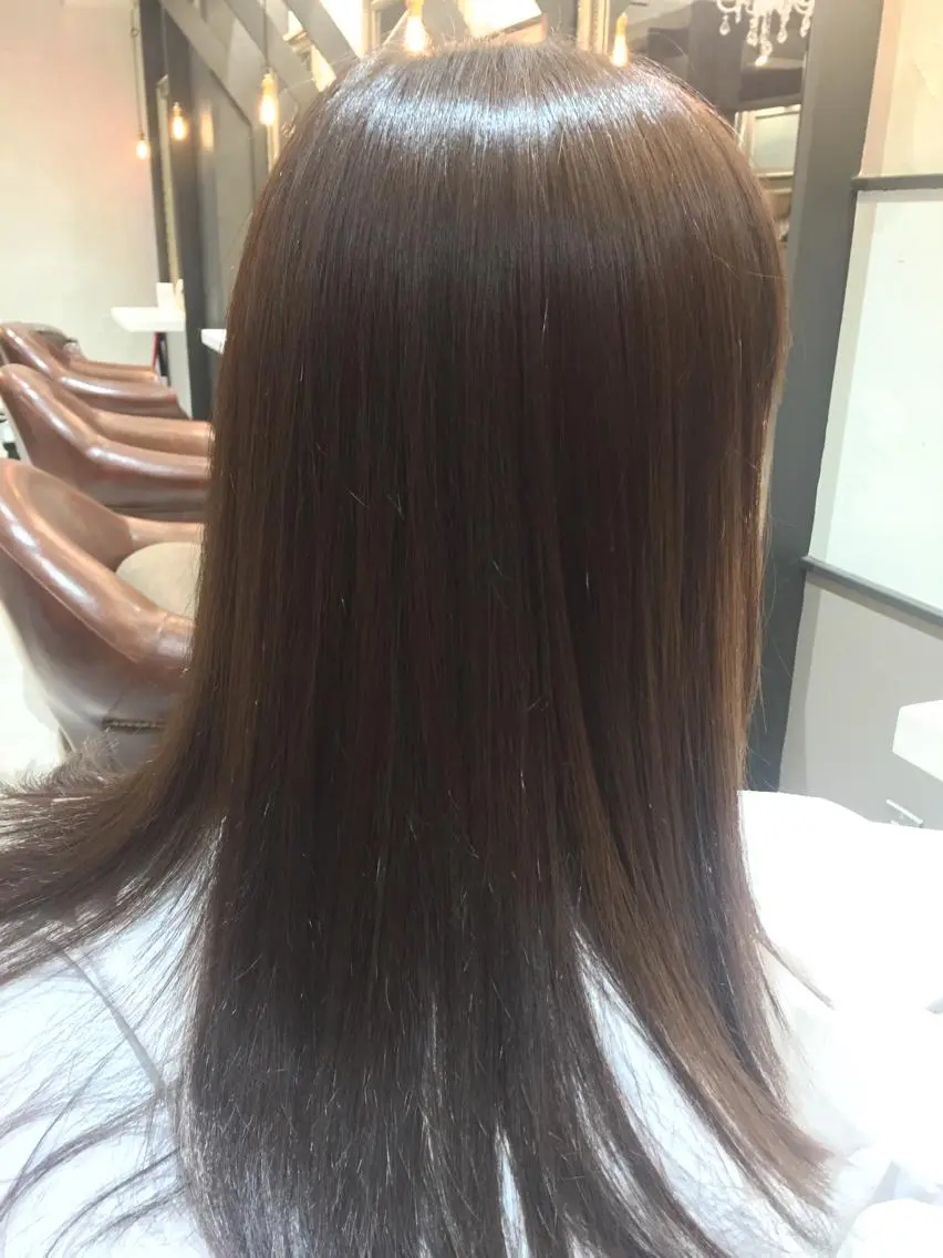 ロング カラー アディクシーカラー グレージュ カット 縮毛矯正 トリートメント 後藤 ユウキ/髪質改善🫧のヘアスタイル