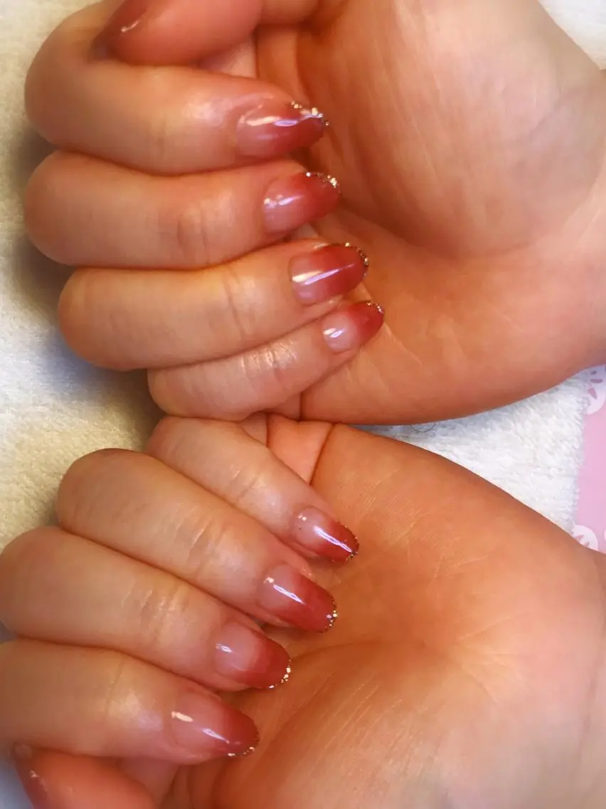 ネイル グラデーション ラメ(グリッター) Era nailのネイルデザイン