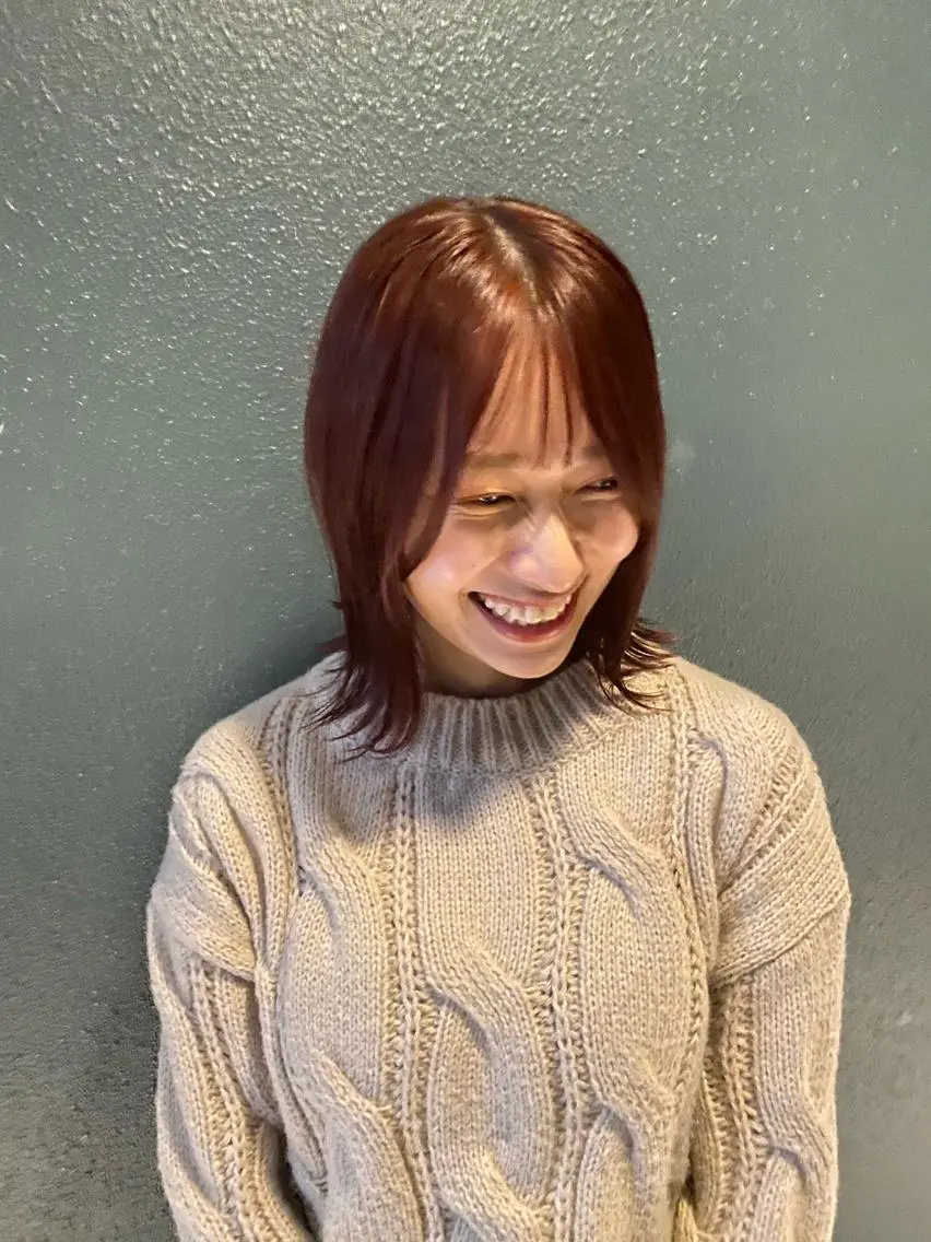 ミディアム カラー カット ヘアカラー トリートメント stylist トモヤのヘアスタイル