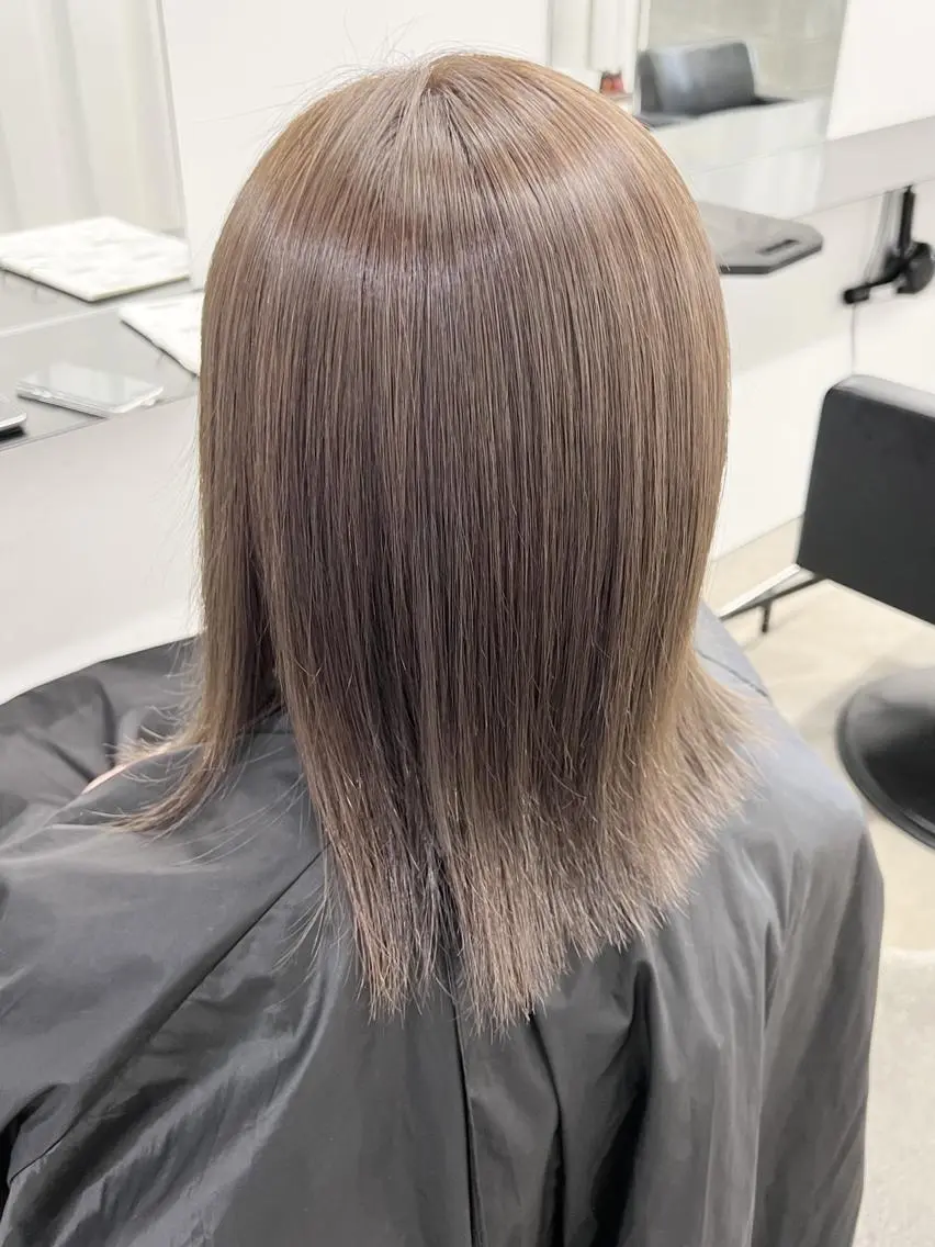 ミディアム カット ヘアカラー トリートメント ダブルカラー/ -KOKO-本八幡のヘアスタイル