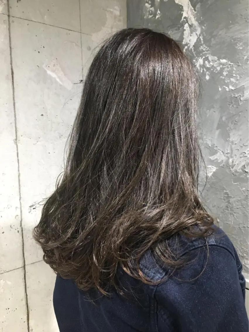 ロング カラー ヘアアレンジ ベージュカラー 当日予約⭕️ JUNYAのヘアスタイル