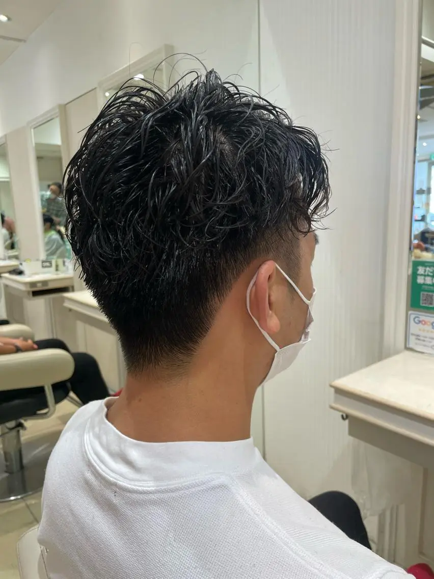 ショート パーマ メンズ カット パーマ 韓国ヘアメイク🎀/ 縮毛矯正✨山本媛香のヘアスタイル