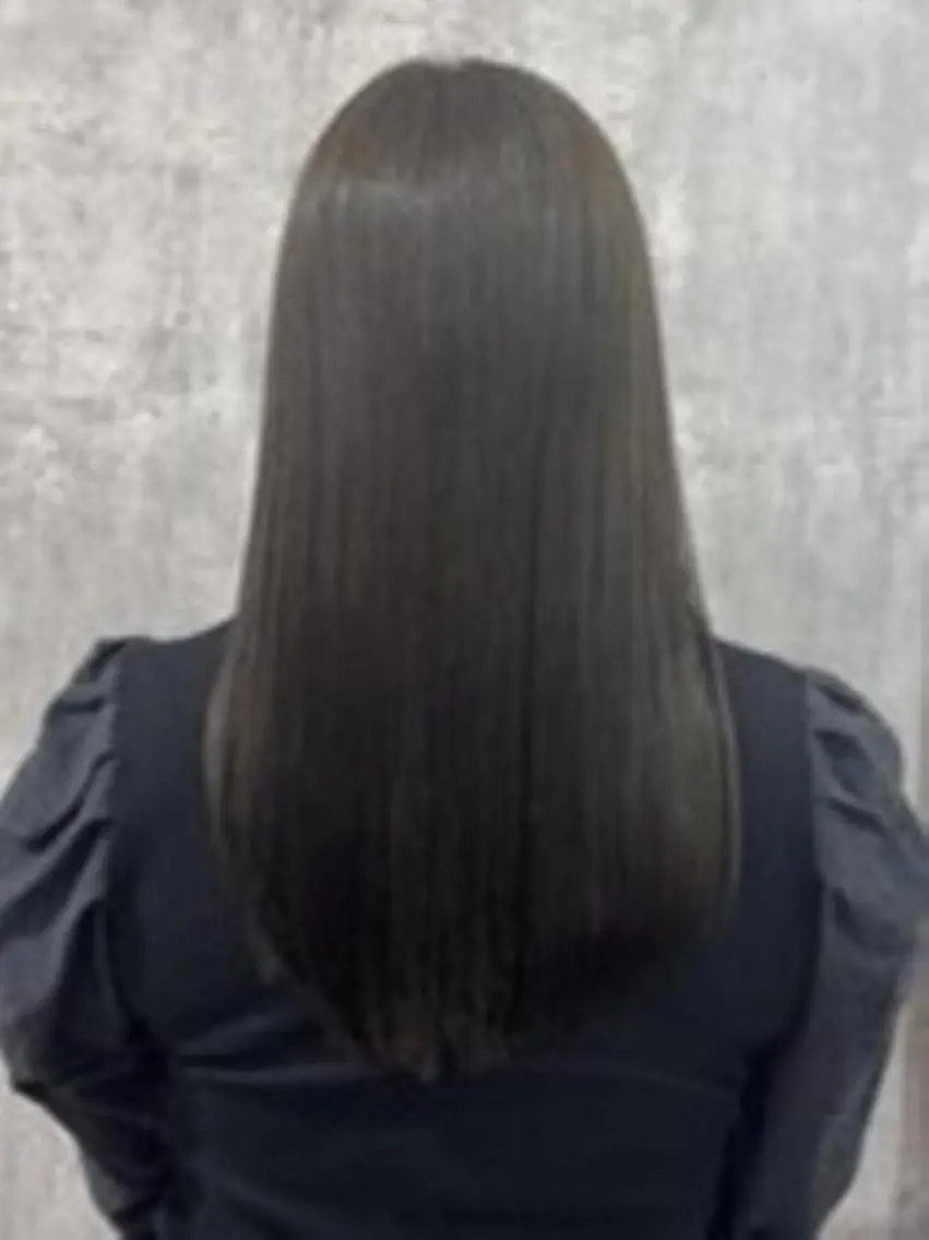 セミロング 髪質改善カラー透明感 ダブルカラー幕田のヘアスタイル