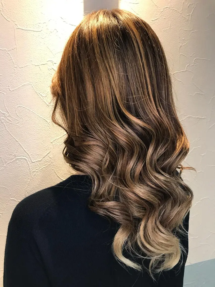 ロング カラー カット ヘアカラー トリートメント ヘアセット ✨髪質改善特化サロン ✨グシユキヤ✨のヘアスタイル