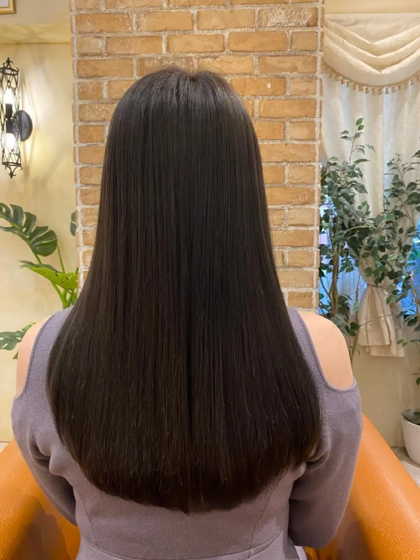 ロング カラー パーマ ケアカラー 髪質改善 ストレートパーマ 【髪質改善】加藤 崇徳のヘアスタイル