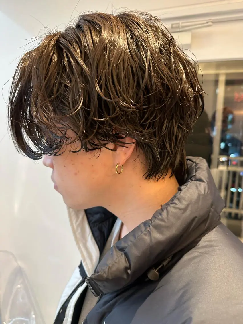 ショート パーマ メンズ 艶髪No.1🎀 ✨平山大樹✨のヘアスタイル