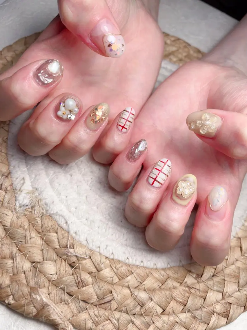 ネイル ハンドネイル M 🌷Nail 長さだし専門店のネイルデザイン