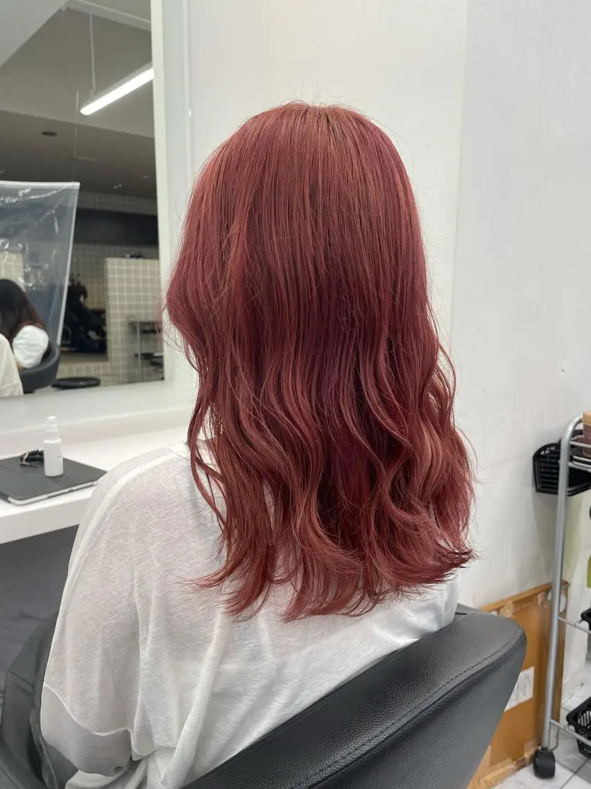 セミロング カラー パーマ ヘアアレンジ メンズ キッズ ネイル マツエク・マツパ 🦋韓国風カラー🦋 こうせい原宿のヘアスタイル