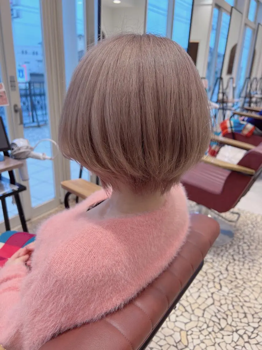 ショート カラー ヘアカラー 髪質改善カラーリスト /根本雄貴のヘアスタイル