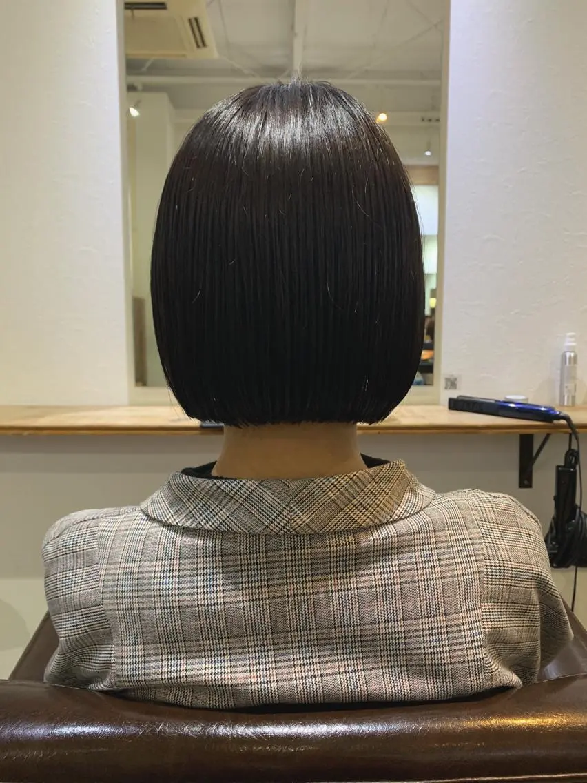 ショート カラー パーマ ヘアアレンジ パーマ/透明感カラー /ボブ/吉田一生のヘアスタイル