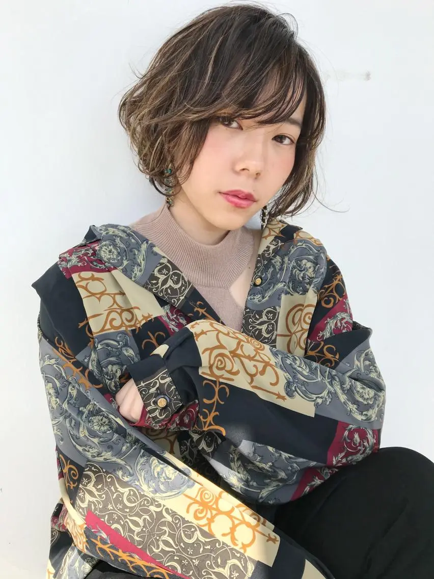 ショート パーマ カット パーマ 新井 広之のヘアスタイル