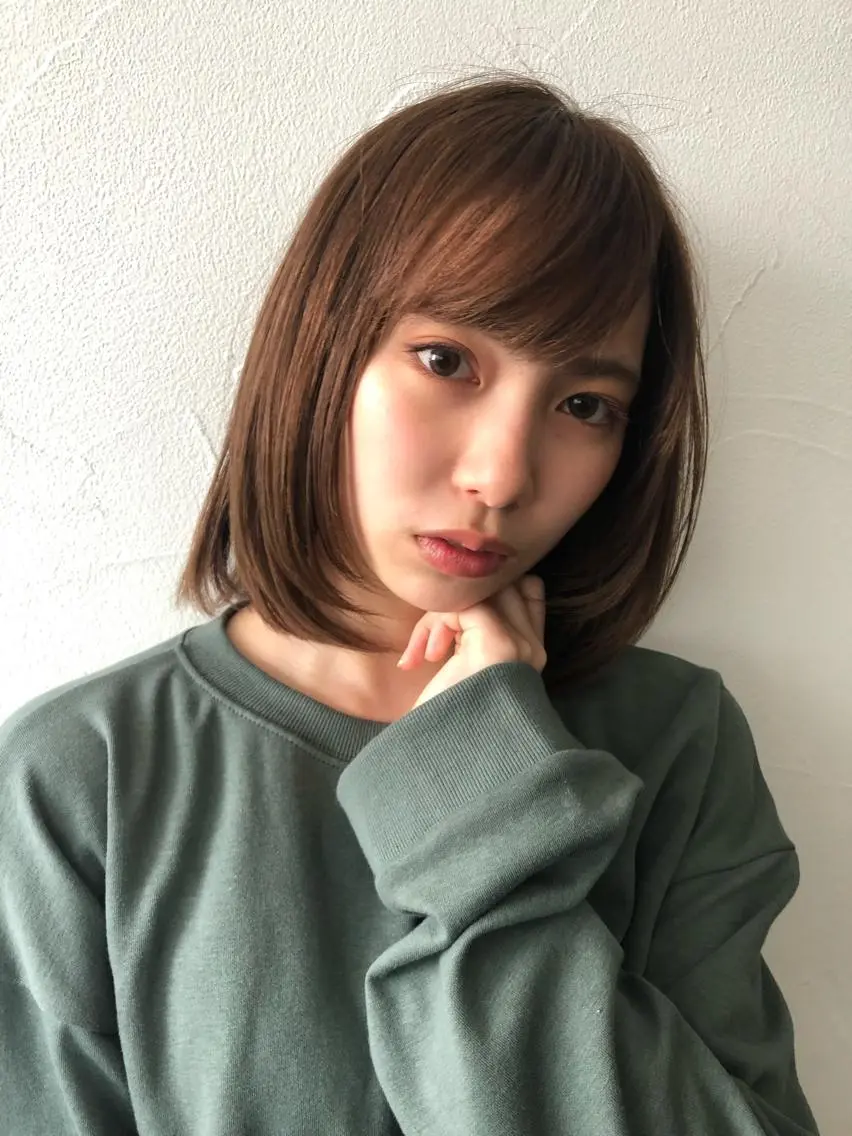ミディアム 縮毛矯正 Ash中目黒店 榊間茜のヘアスタイル