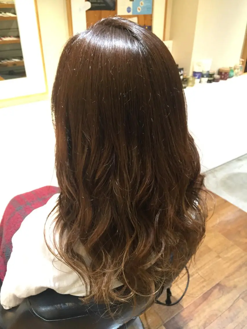 ミディアム セミロング ロング カラー creep hair nozomiのヘアスタイル