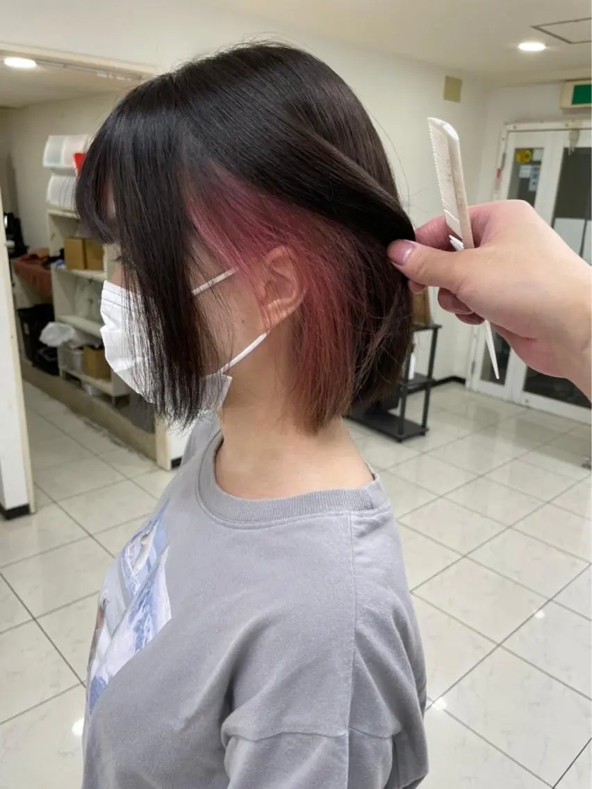 ショート シールエクステ エクステ 髪質改善 トリートメント ヘアカラー トリートメント ハイトーンエクステ 🎩カズキ🎩のヘアスタイル