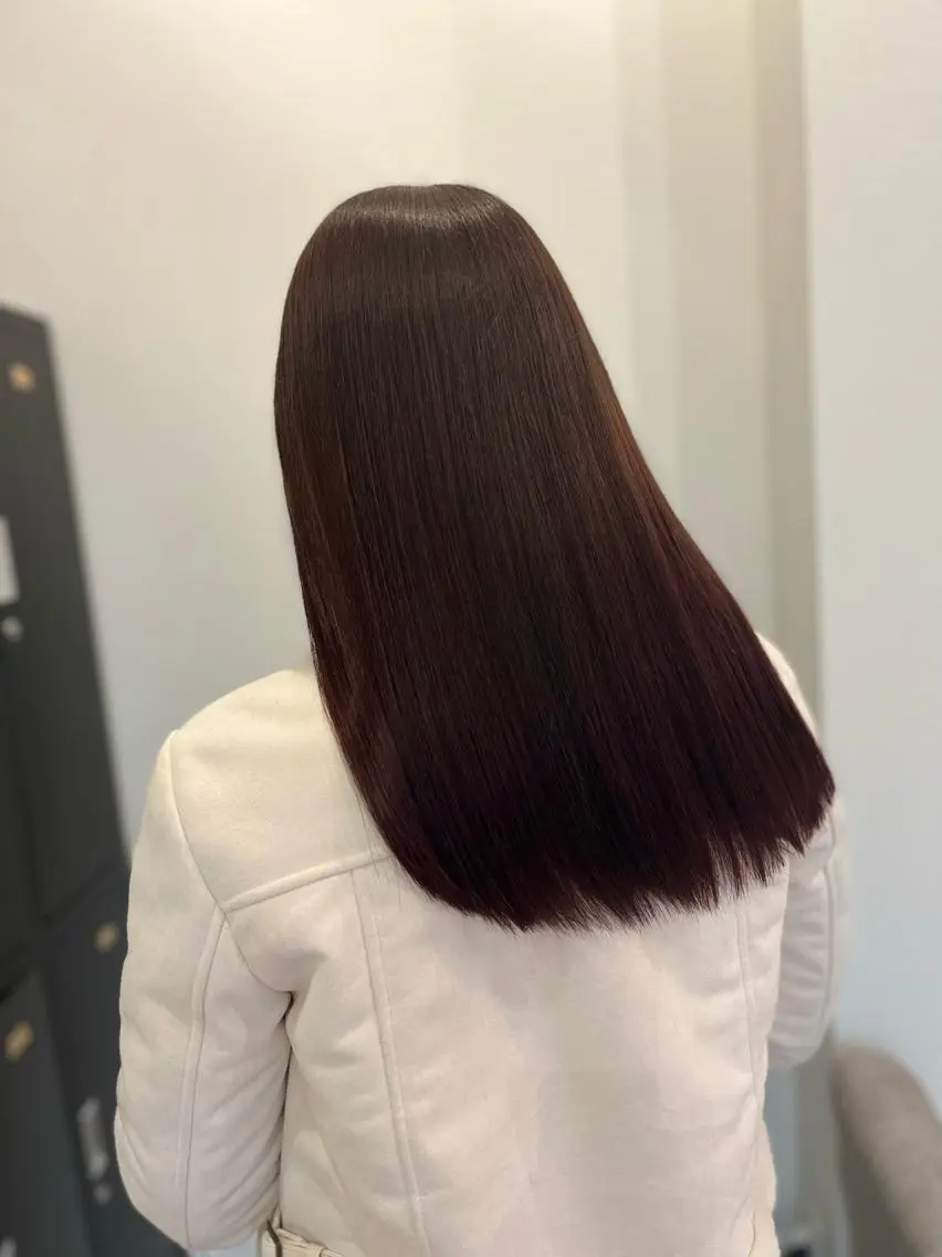 ロング カラー ヘアカラー&縮毛矯正 STAR☆RIVERのヘアスタイル