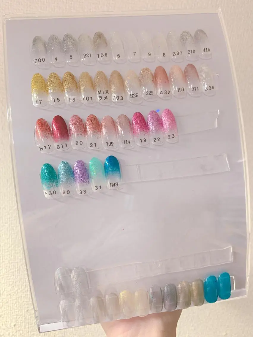 ネイル ラメ(グリッター) ラメグラデーション マグネットネイル ハンドネイル Nail macalicaのネイルデザイン