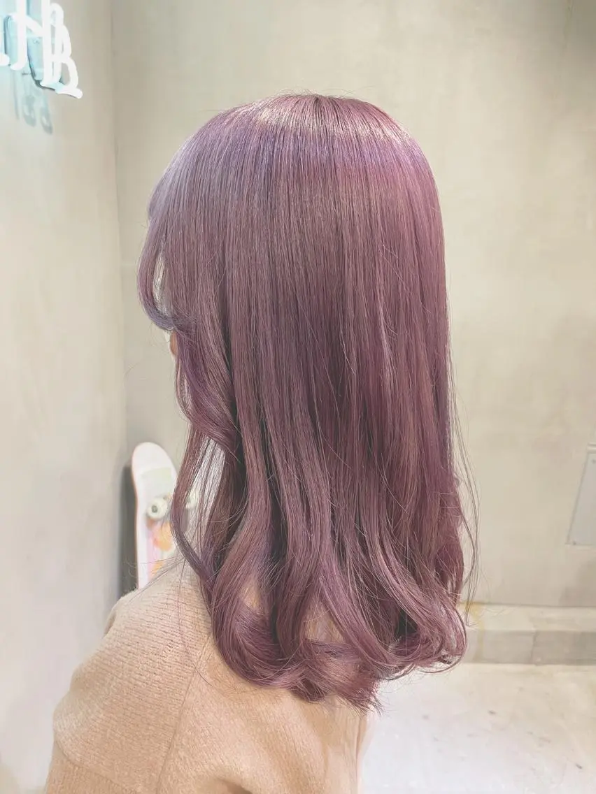セミロング カラー ヘアアレンジ TOKI /透明感/原宿のヘアスタイル