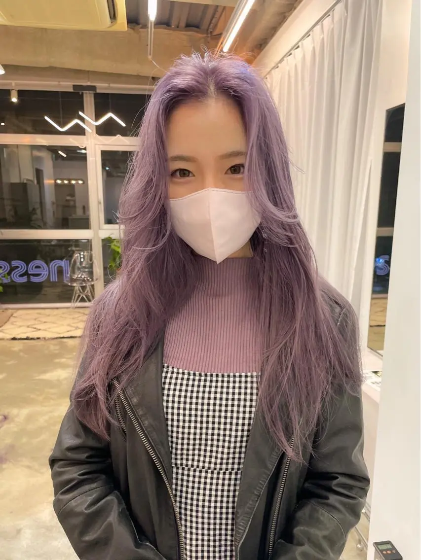 セミロング ヘアカラー nessヤマサキ リュウタのヘアスタイル