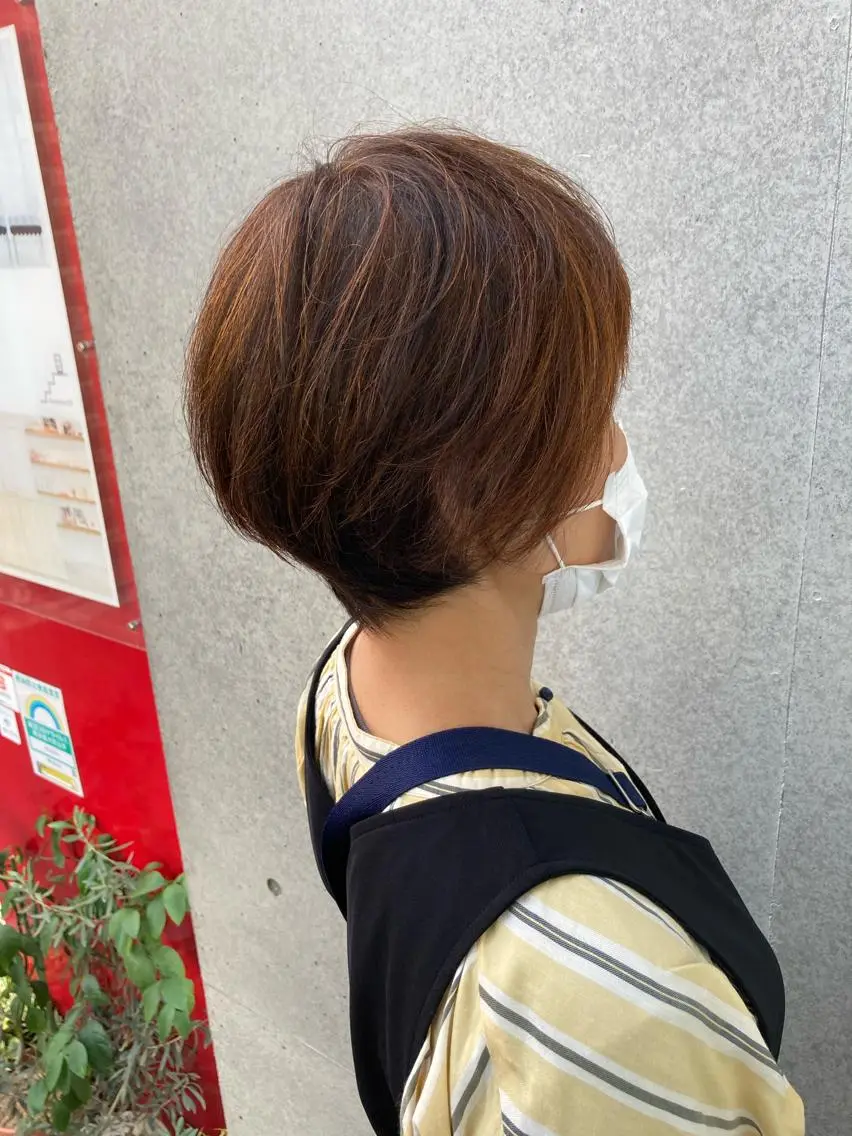 ショート カット 伸びても可愛いカラー 愛甲竜佑のヘアスタイル