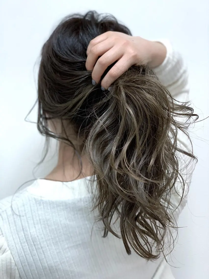 セミロング カラー カット 縮毛矯正 トリートメント 🍀ナガヤマ ヒデアキ🍀のヘアスタイル