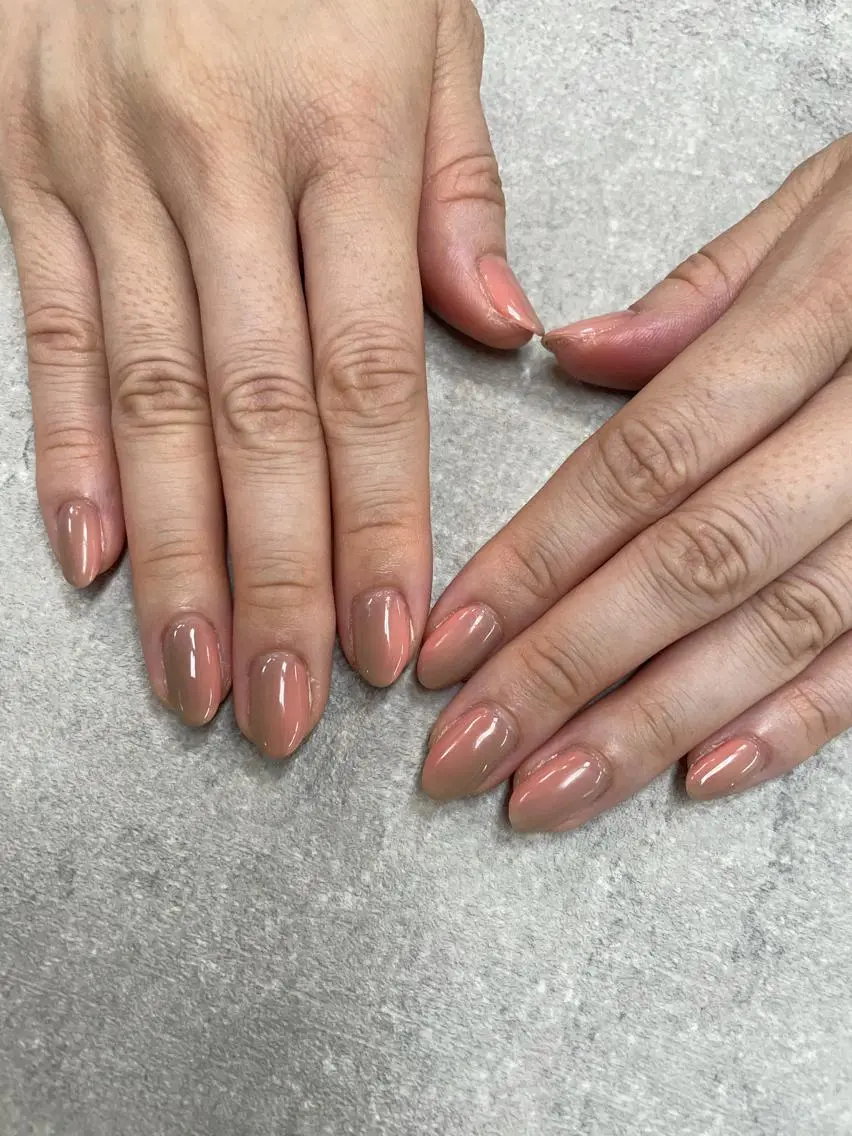 ネイル グラデーション オフィスネイル ピンク ハンドネイル FASTNAIL PLUS 新宿店のネイルデザイン