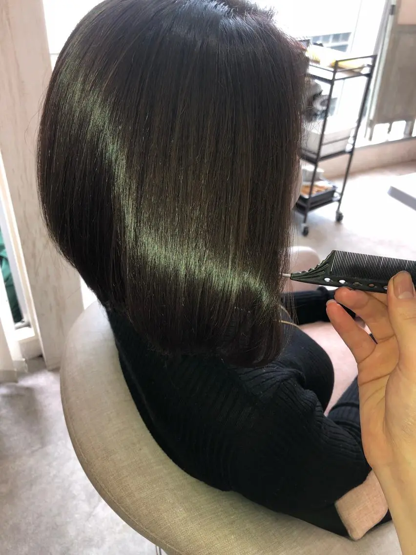 ミディアム カラー 髪質改善 トリートメント カット ヘアカラー トリートメント 縮毛矯正・髪質改善 支持率No1🫧北島のヘアスタイル